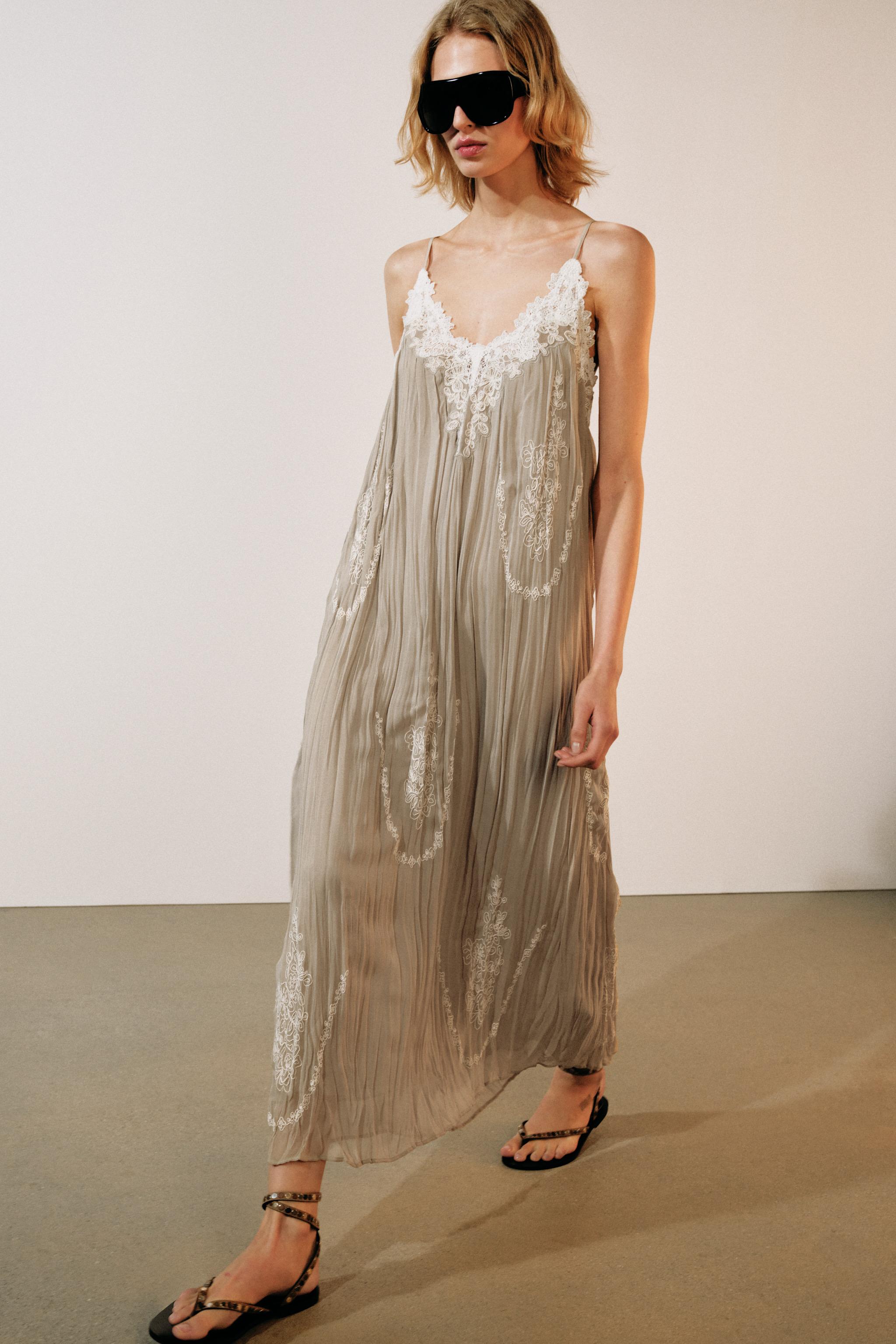 ZW COLLECTION EMBROIDERED MAXI DRESS